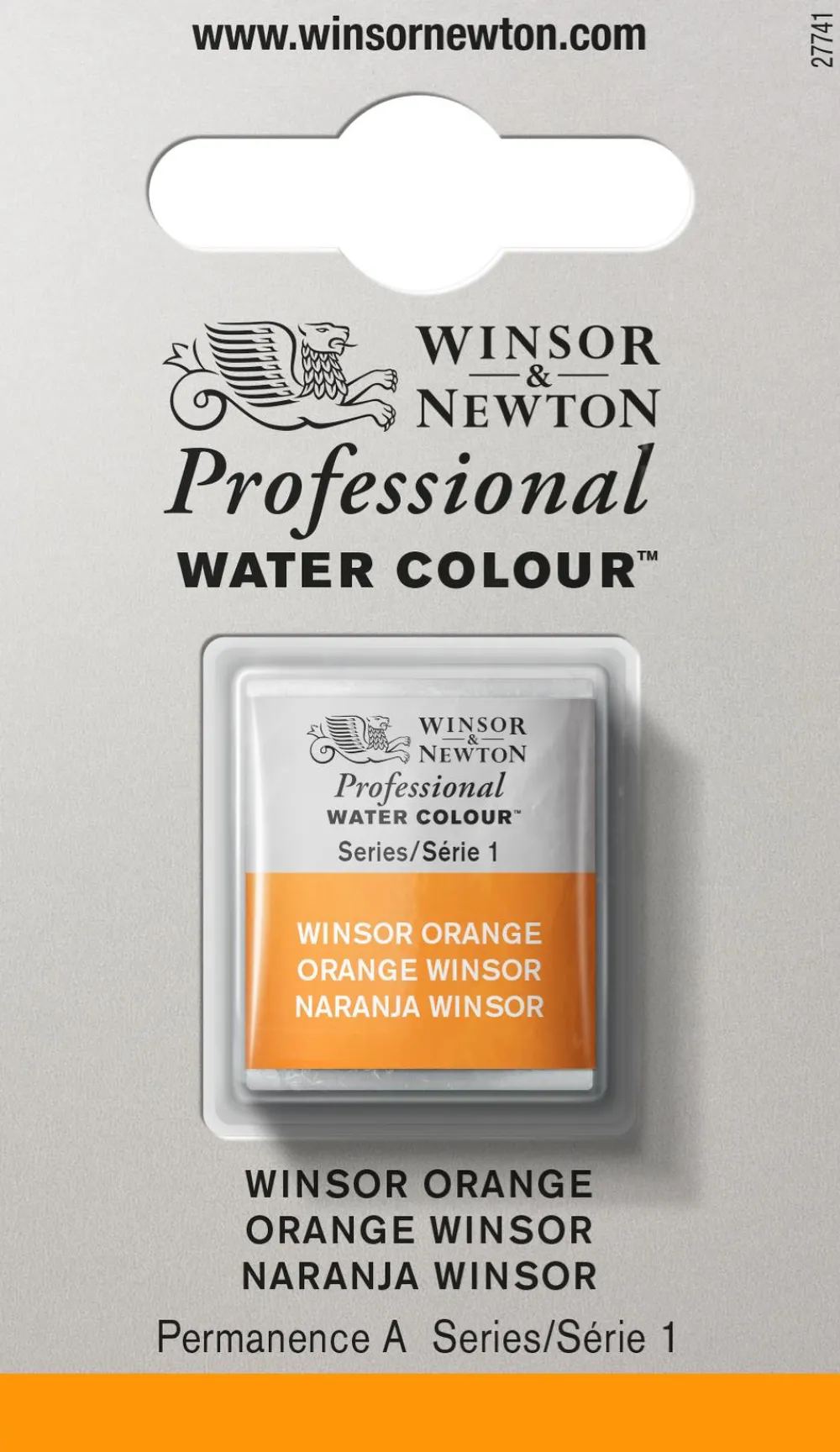 Winsor & Newton Farba akwarelowa Professional w półkostce - - Winsor Orange