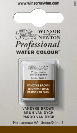 Winsor & Newton Farba akwarelowa Professional w półkostce - - Burnt Umber > Farby Akwarelowe