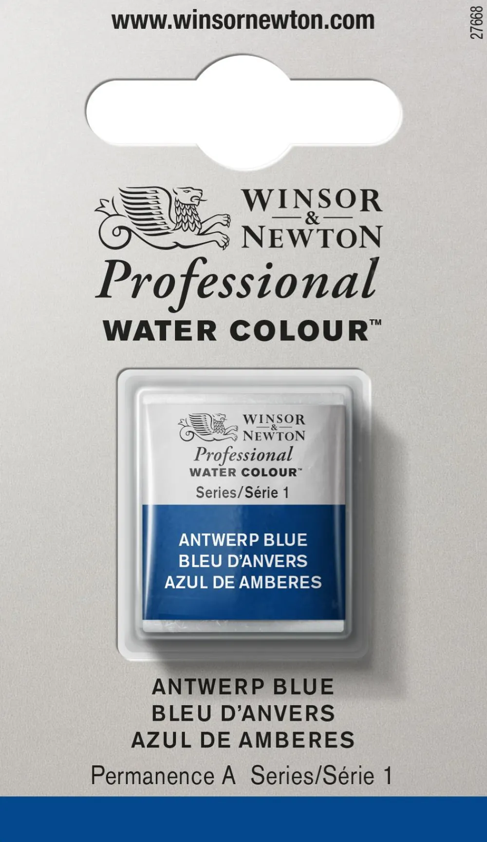 Winsor & Newton Farba akwarelowa Professional w półkostce - - Antwerp Blue