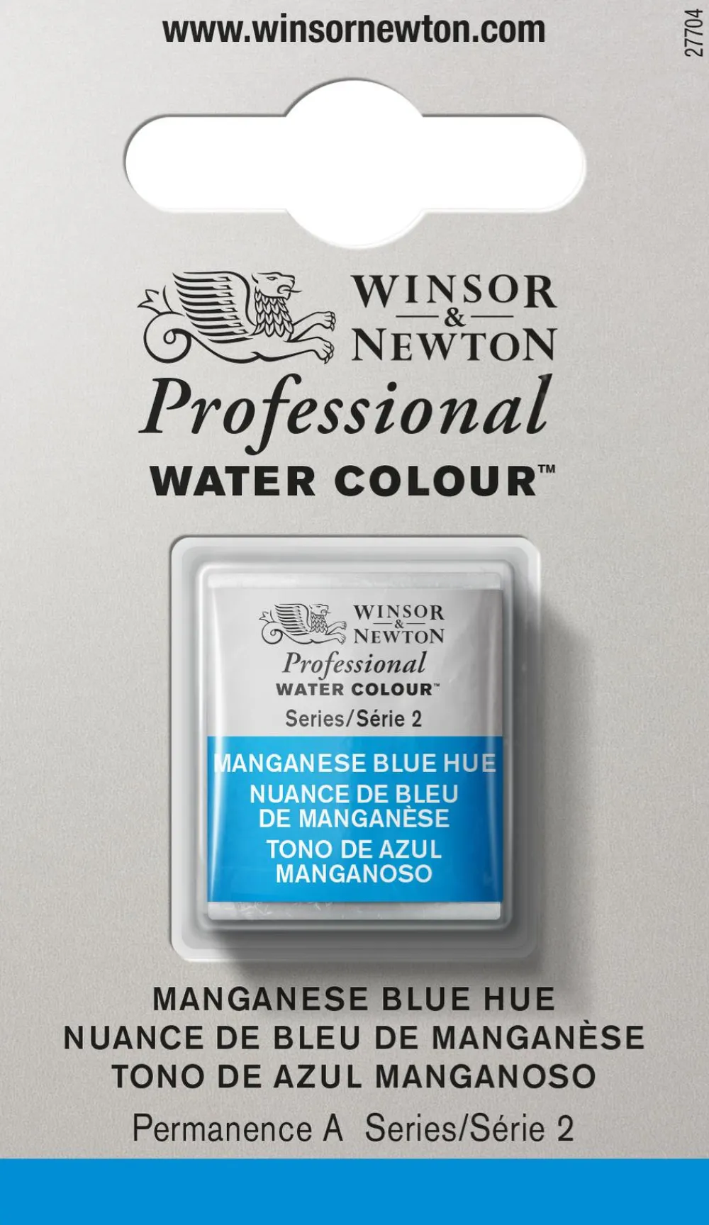Winsor & Newton Farba akwarelowa Professional w półkostce - - Manganese Blue > Farby Akwarelowe