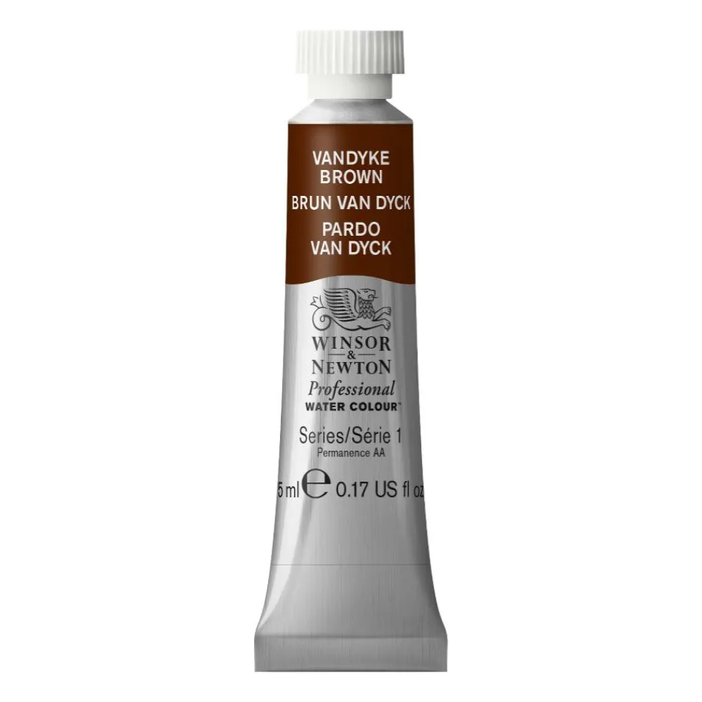 Winsor & Newton Farba akwarelowa Professional Watercolour - - Vandyke Brown, 5 ml