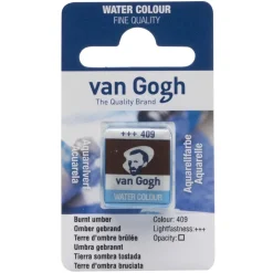 Van Gogh Farba akwarelowa w kostce - - 409 Burnt Umber > Farby Akwarelowe