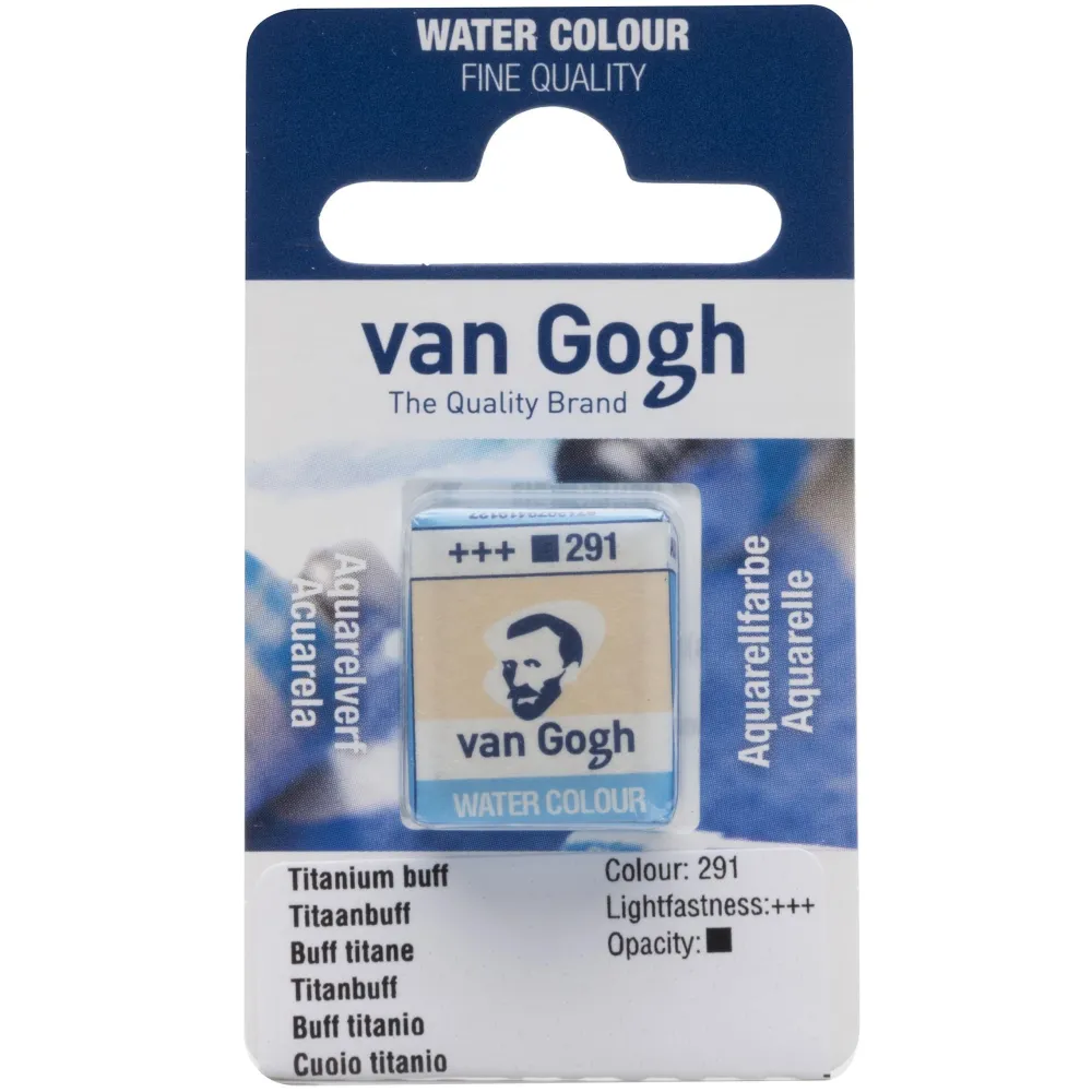 Van Gogh Farba akwarelowa w kostce - - 291 Titanium Buff