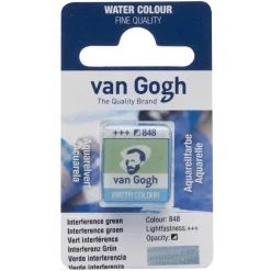 Van Gogh Farba akwarelowa w kostce - - 848 Interference Green > Farby Akwarelowe