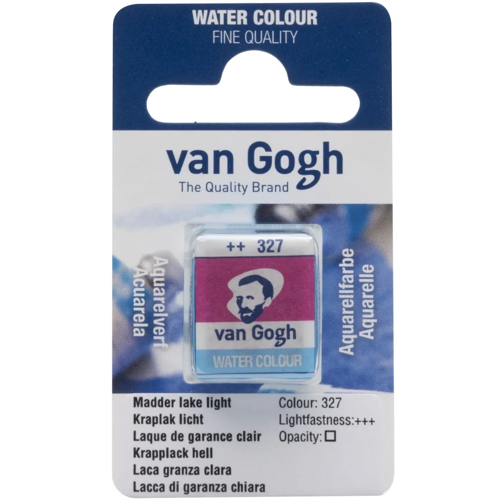 Van Gogh Farba akwarelowa w kostce - - 327 Madder Lake Light