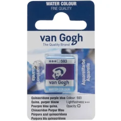 Van Gogh Farba akwarelowa w kostce - - 567 Permanent Red Violet > Farby Akwarelowe