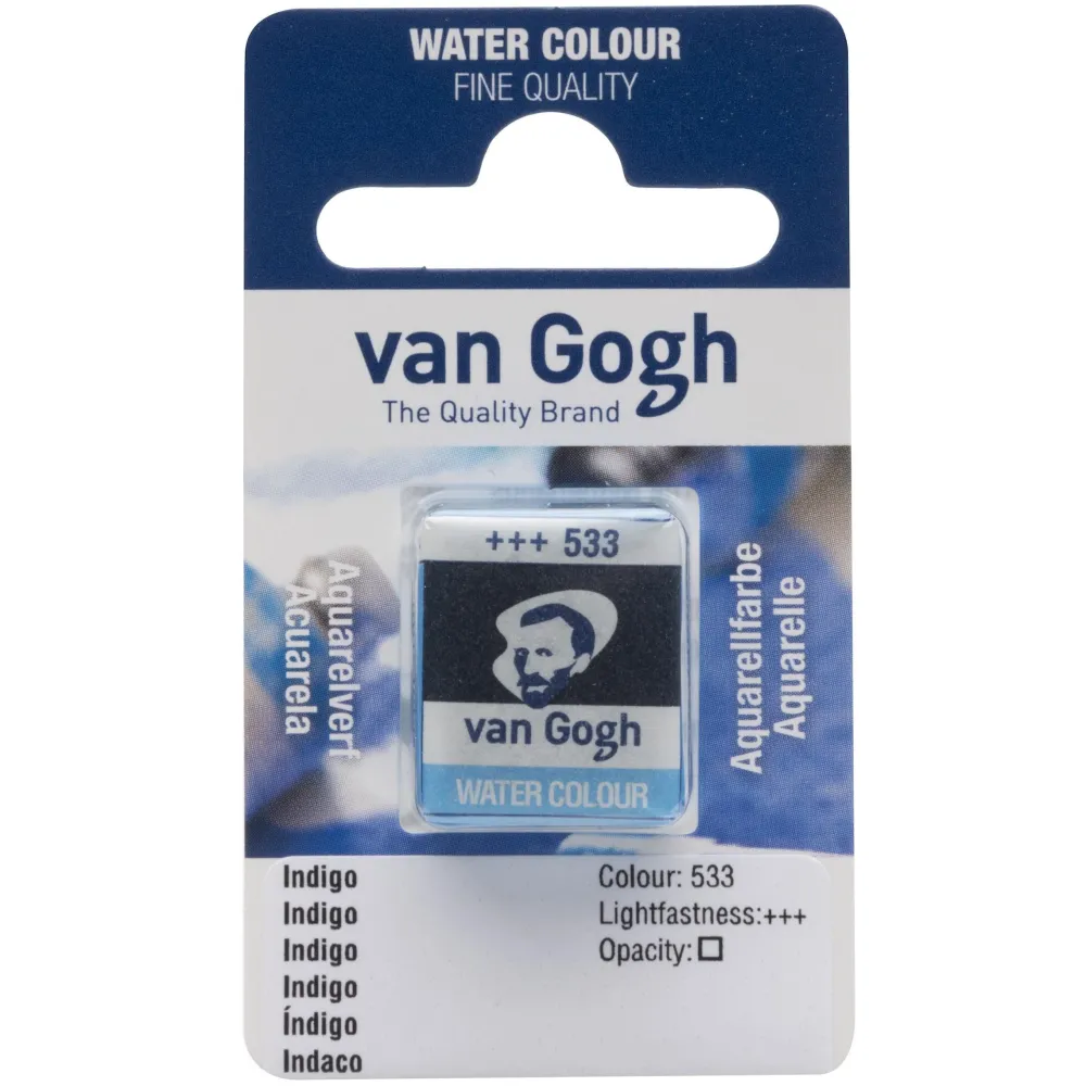 Van Gogh Farba akwarelowa w kostce - - 533 Indigo > Farby Akwarelowe