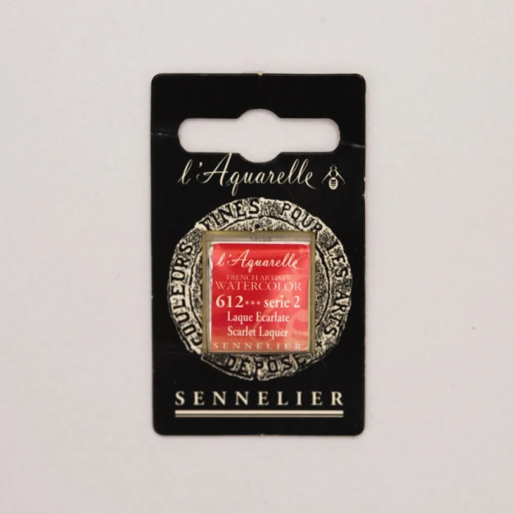 Sennelier Farba akwarelowa w półkostce l’Aquarelle - - 612 Scarlet Laquer > Farby Akwarelowe