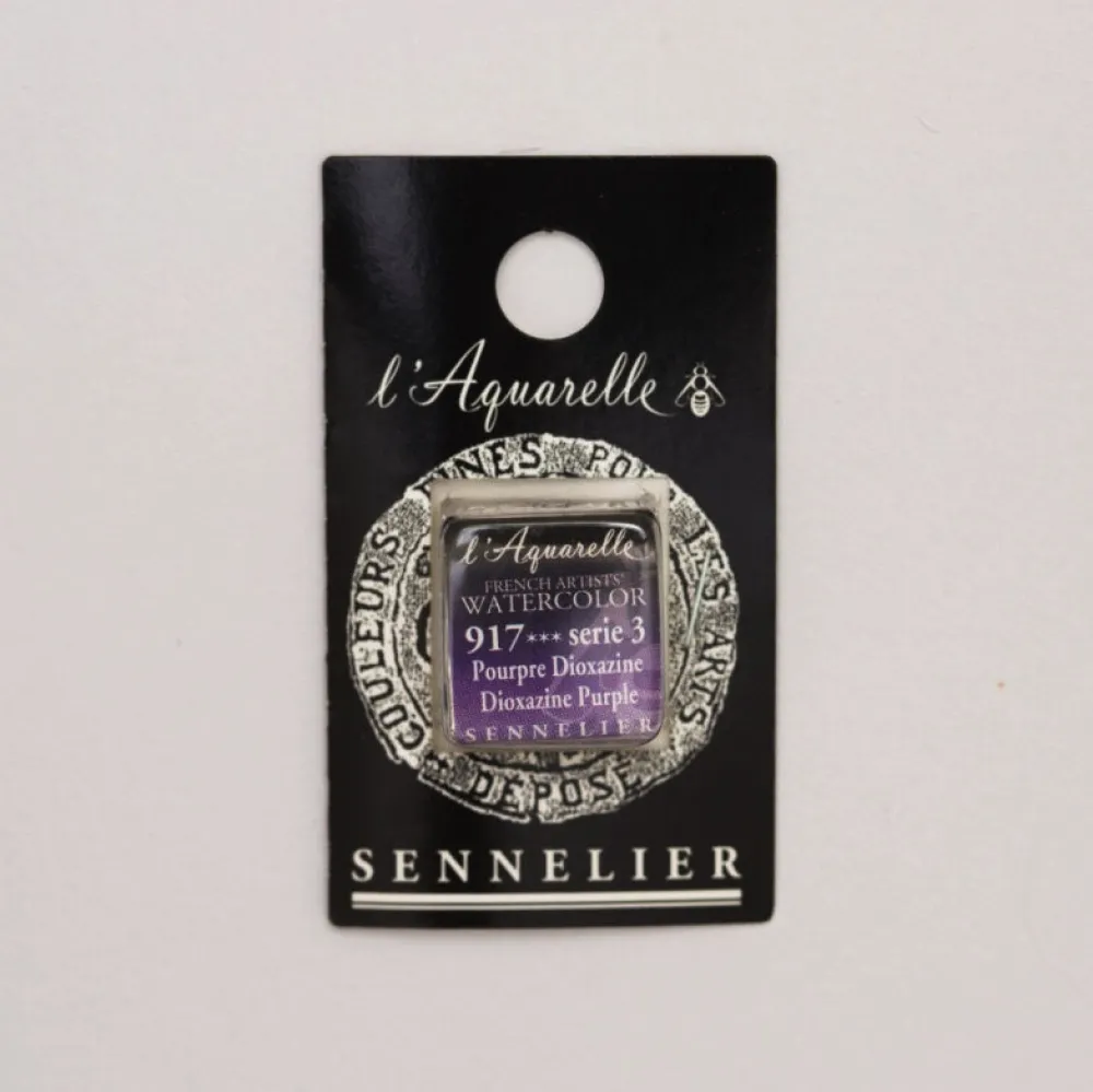 Sennelier Farba akwarelowa w półkostce l’Aquarelle - - 917 Dioxazine Purple