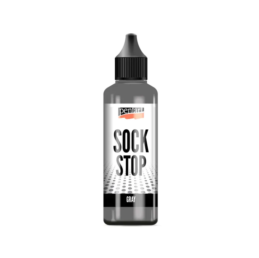 Pentart Farba antypoślizgowa Sock Stop - - Grey 80 ml