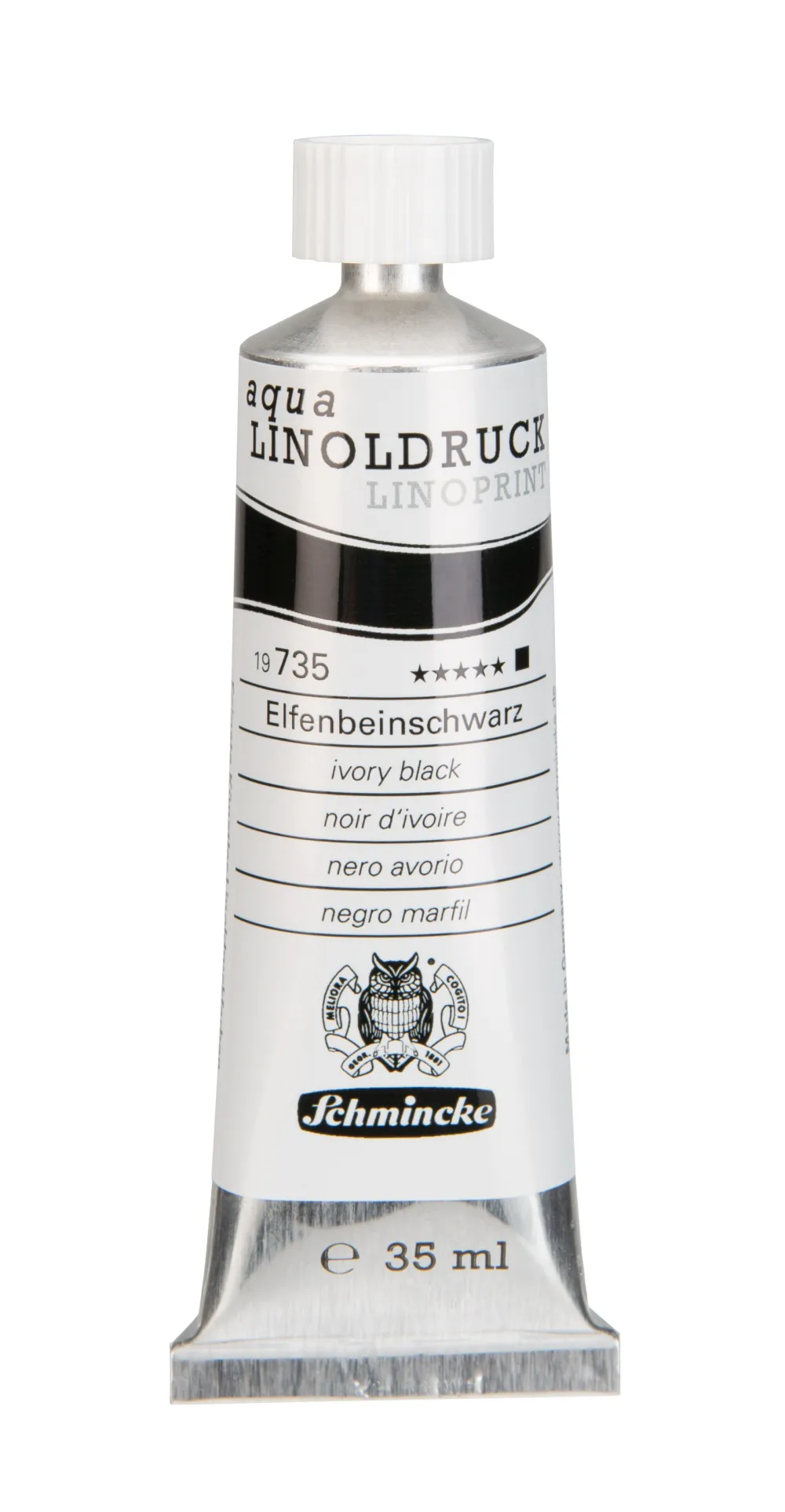 Schmincke Farba Aqua Linoprint - - 735, Ivory Black, 35 ml