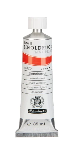 Schmincke Farba Aqua Linoprint - - 320, Vermilion Red, 35 ml