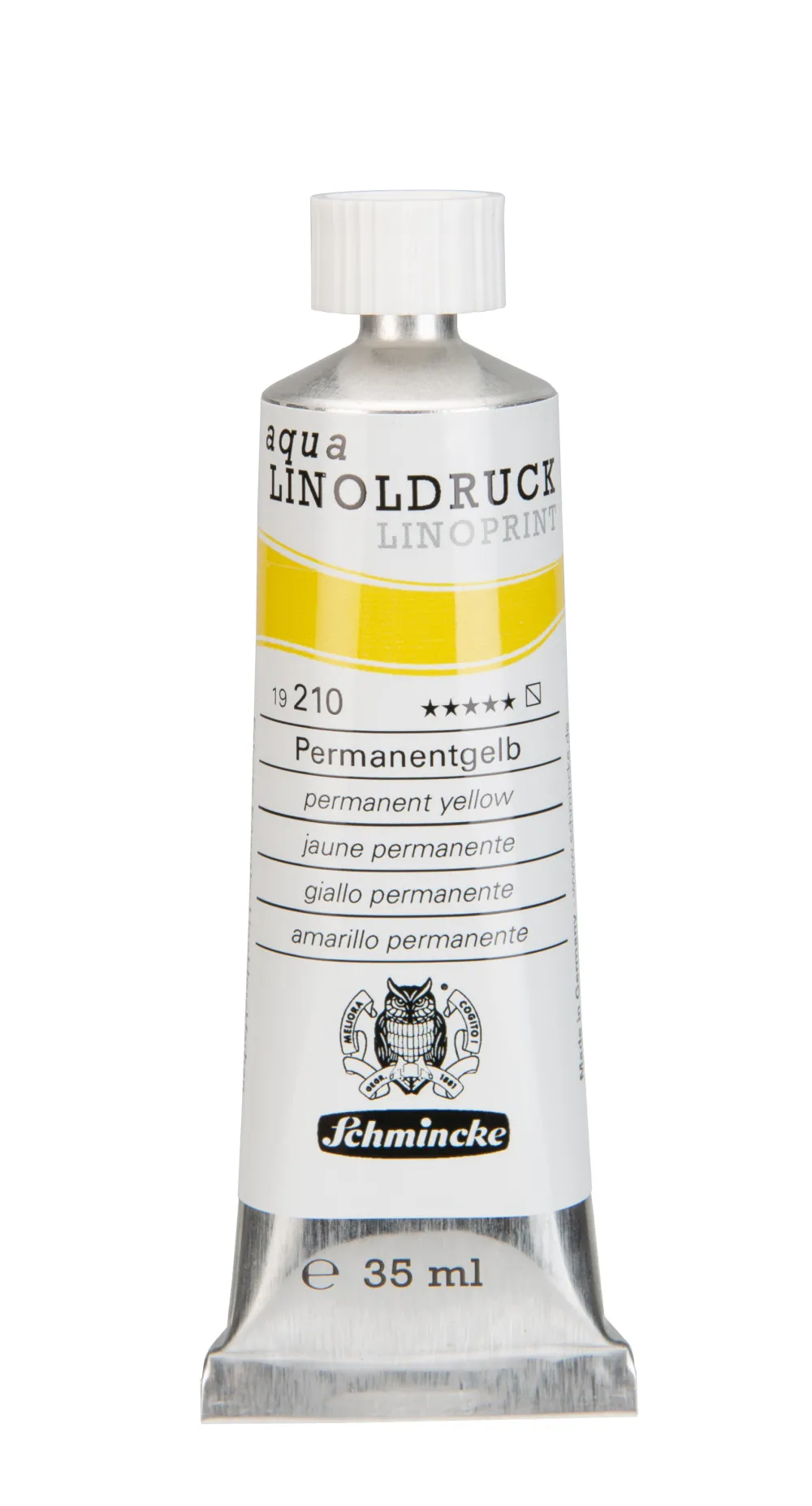 Schmincke Farba Aqua Linoprint - - 210, Permanent Yellow, 35 ml > Techniki Graficzne