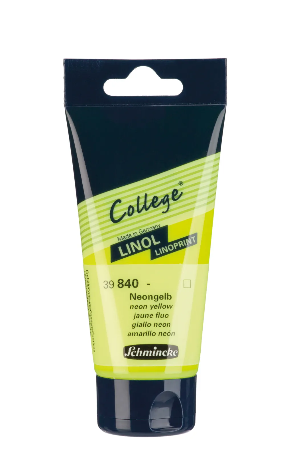 Schmincke Farba College Linoprint - - 840, Neon Yellow, 75 ml
