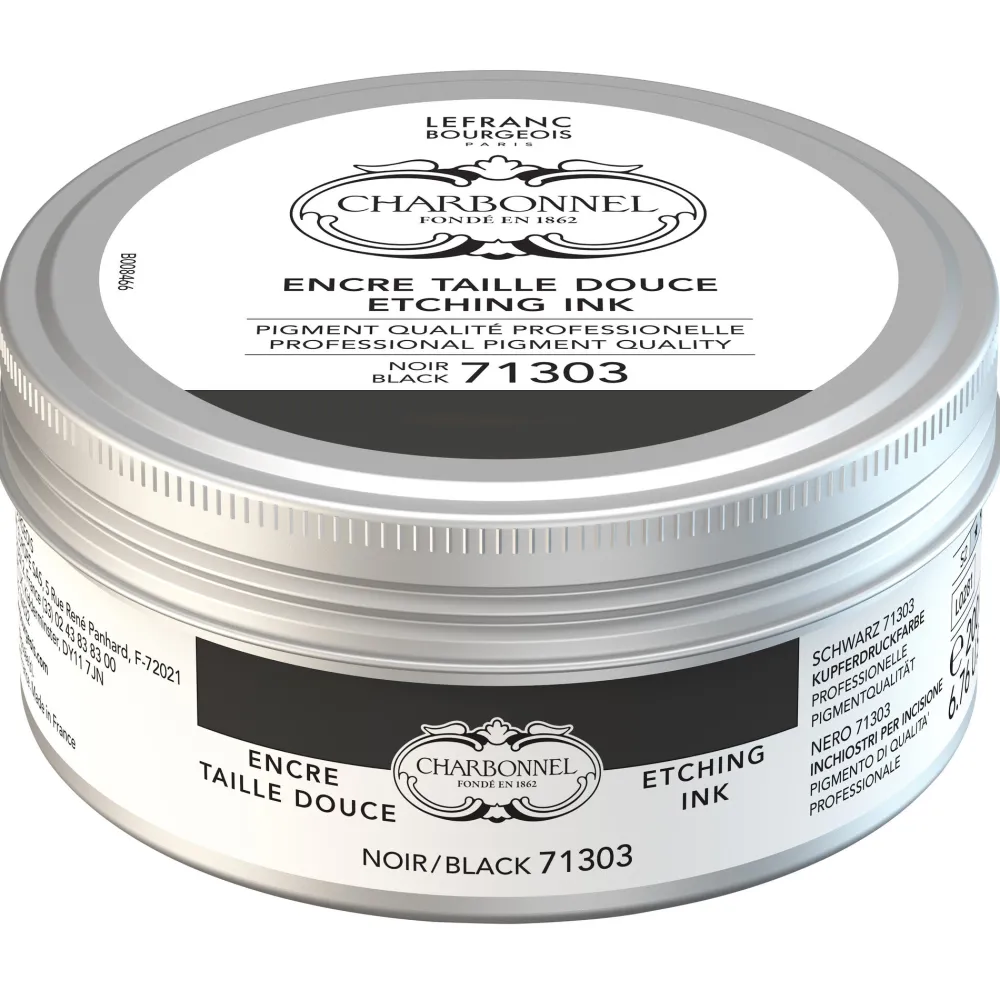 Charbonnel Farba do druku Etching Ink - Black 71303, 200 ml > Techniki Graficzne