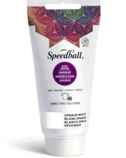 Speedball Farba do linorytu Block Printing Ink - - Opaque White 75 ml