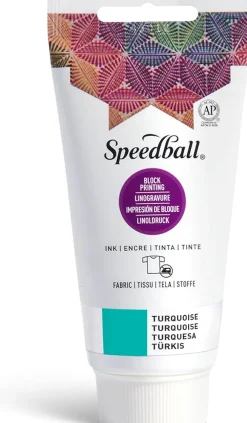 Speedball Farba do linorytu Block Printing Ink - - Turquoise 75 ml