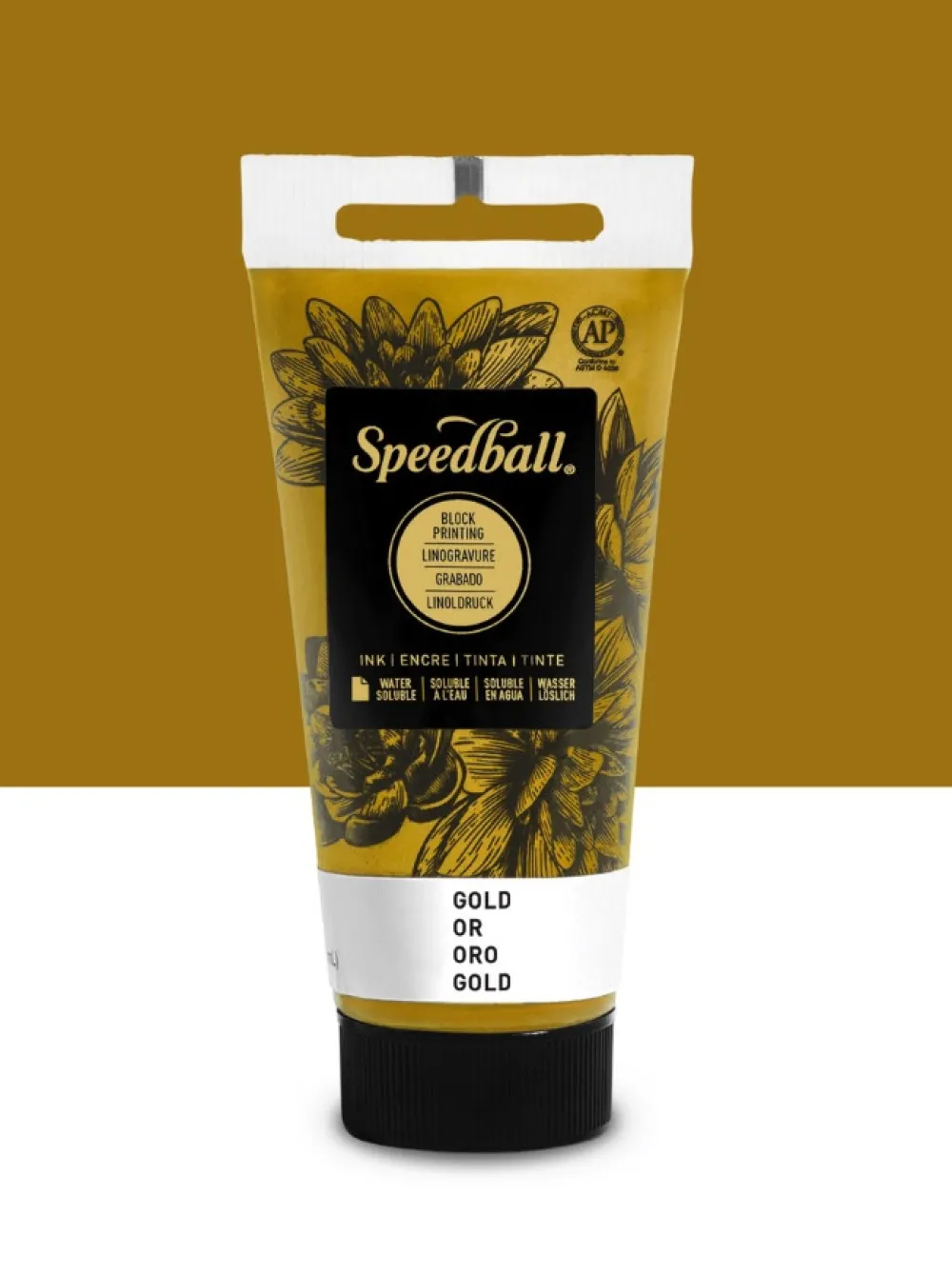 Speedball Farba do linorytu Water-Soluble Ink - - Gold 75 ml