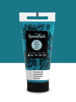 Speedball Farba do linorytu Water-Soluble Ink - - Turquoise 75 ml