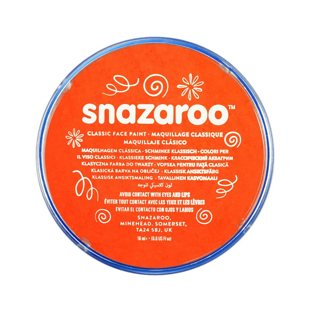 Snazaroo Farba do malowania twarzy - - Dark Orange, 18 ml