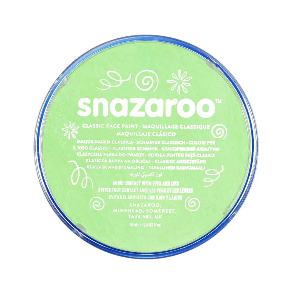 Snazaroo Farba do malowania twarzy - - Light Green, 18 ml > Farby Do Twarzy I Ciała