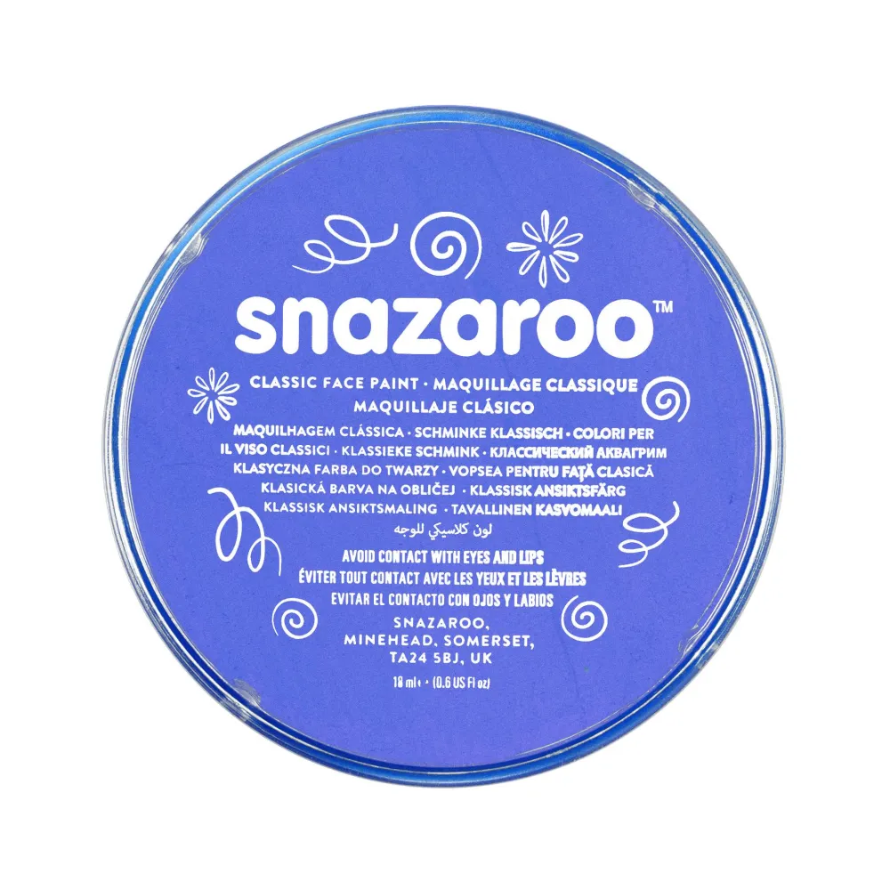 Snazaroo Farba do malowania twarzy - - Sky Blue, 18 ml