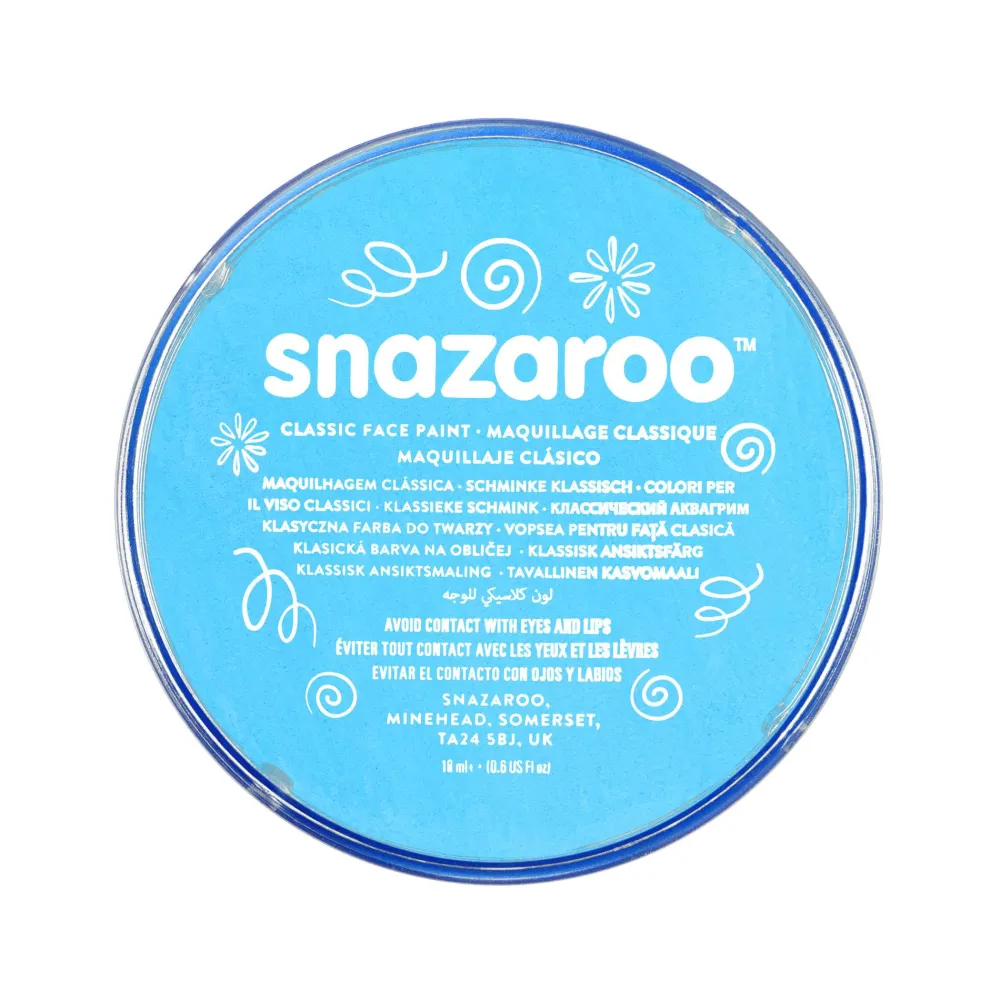 Snazaroo Farba do malowania twarzy - - turkusowa, 18 ml