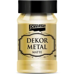 Pentart Farba do mebli Dekor Metal - - złota, 100 ml