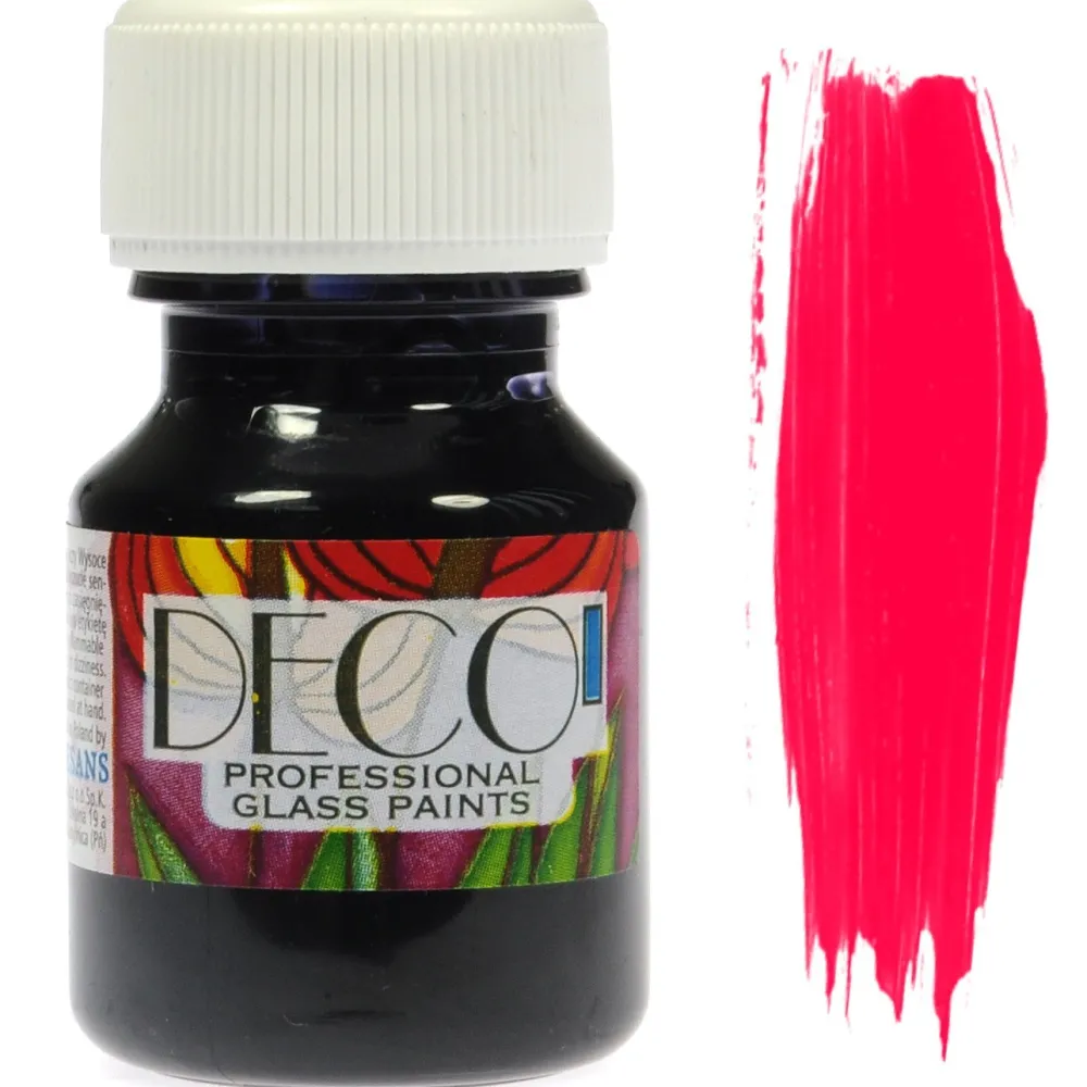 Renesans Farba do szkła witrażowa Deco - - Vermilion, 30 ml
