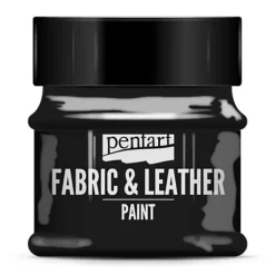 Pentart Farba do tkanin i skór - - czarna, 50 ml
