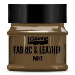 Pentart Farba do tkanin i skór - - ciemnobrązowa, 50 ml > Farby I Pisaki Do Tkanin
