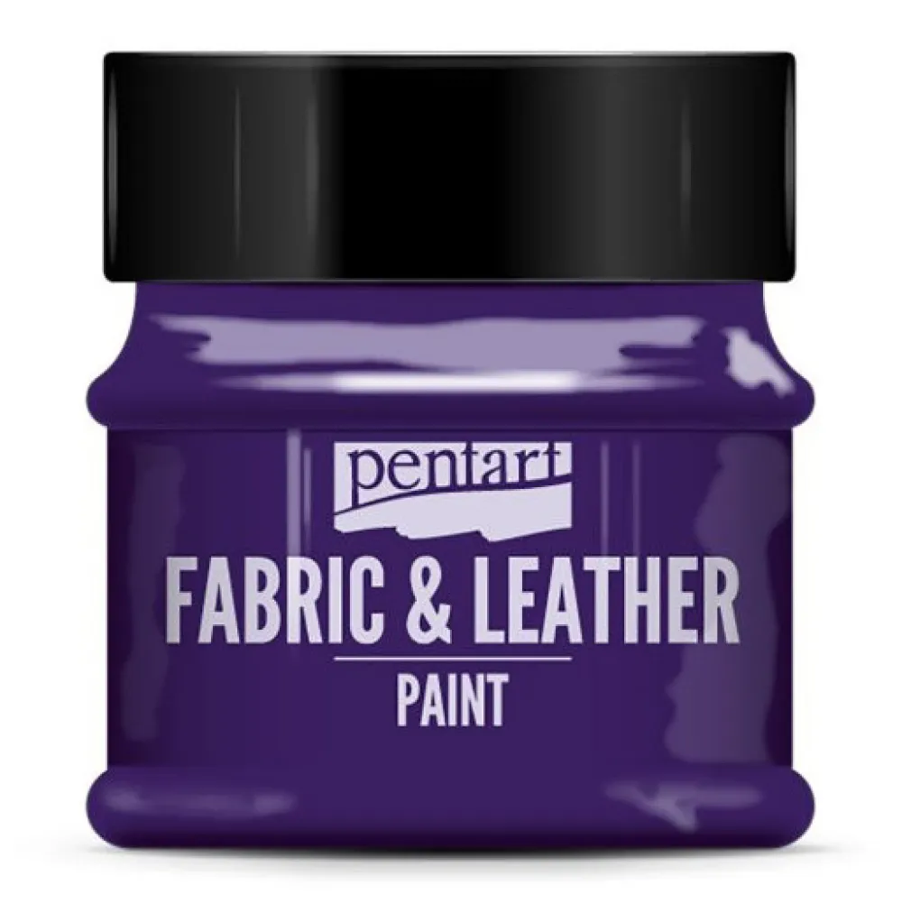 Pentart Farba do tkanin i skór - - fioletowa, 50 ml
