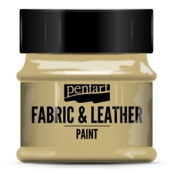 Pentart Farba do tkanin i skór - - jasnobrązowa, 50 ml