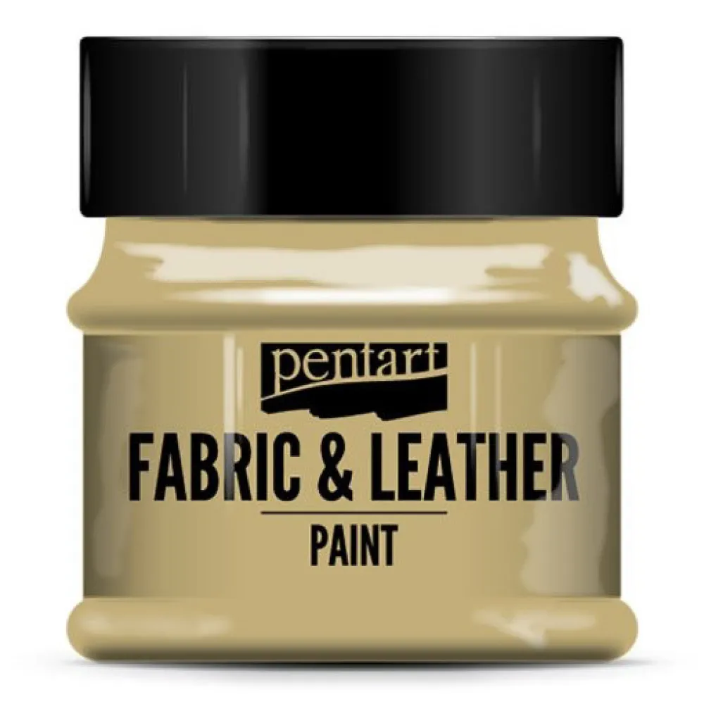 Pentart Farba do tkanin i skór - - jasnobrązowa, 50 ml