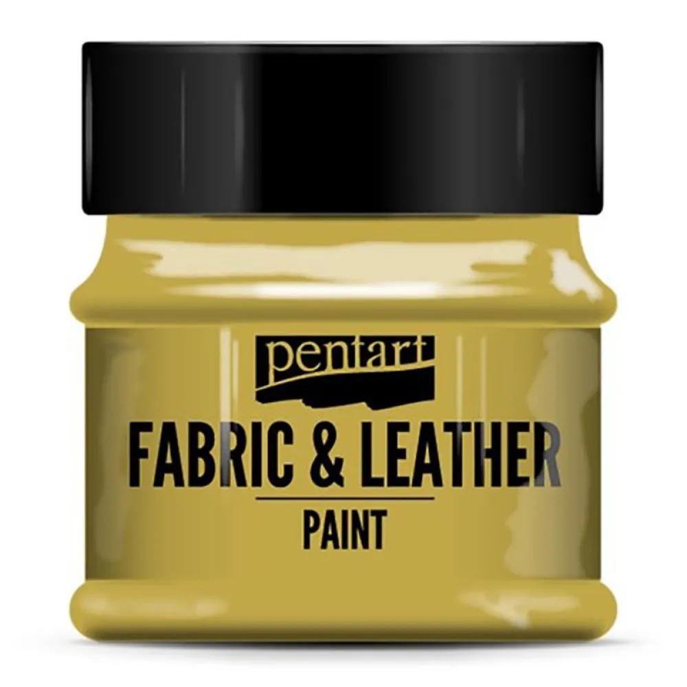 Pentart Farba do tkanin i skór - - złota, 50 ml > Farby I Pisaki Do Tkanin