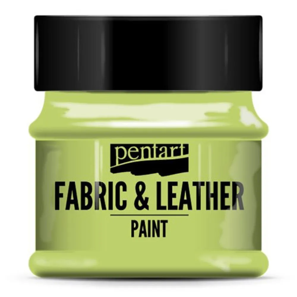 Pentart Farba do tkanin i skór - - zielona limonka, 50 ml