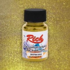 Rich Farba do tkanin Metallic - - Extra Gold, 50 ml