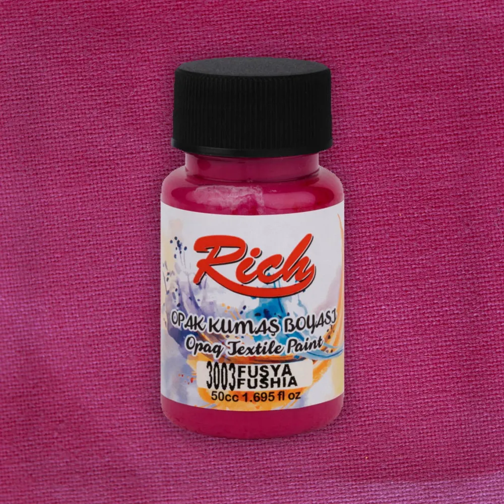 Rich Farba do tkanin Opaque - - Fuchsia, 50 ml