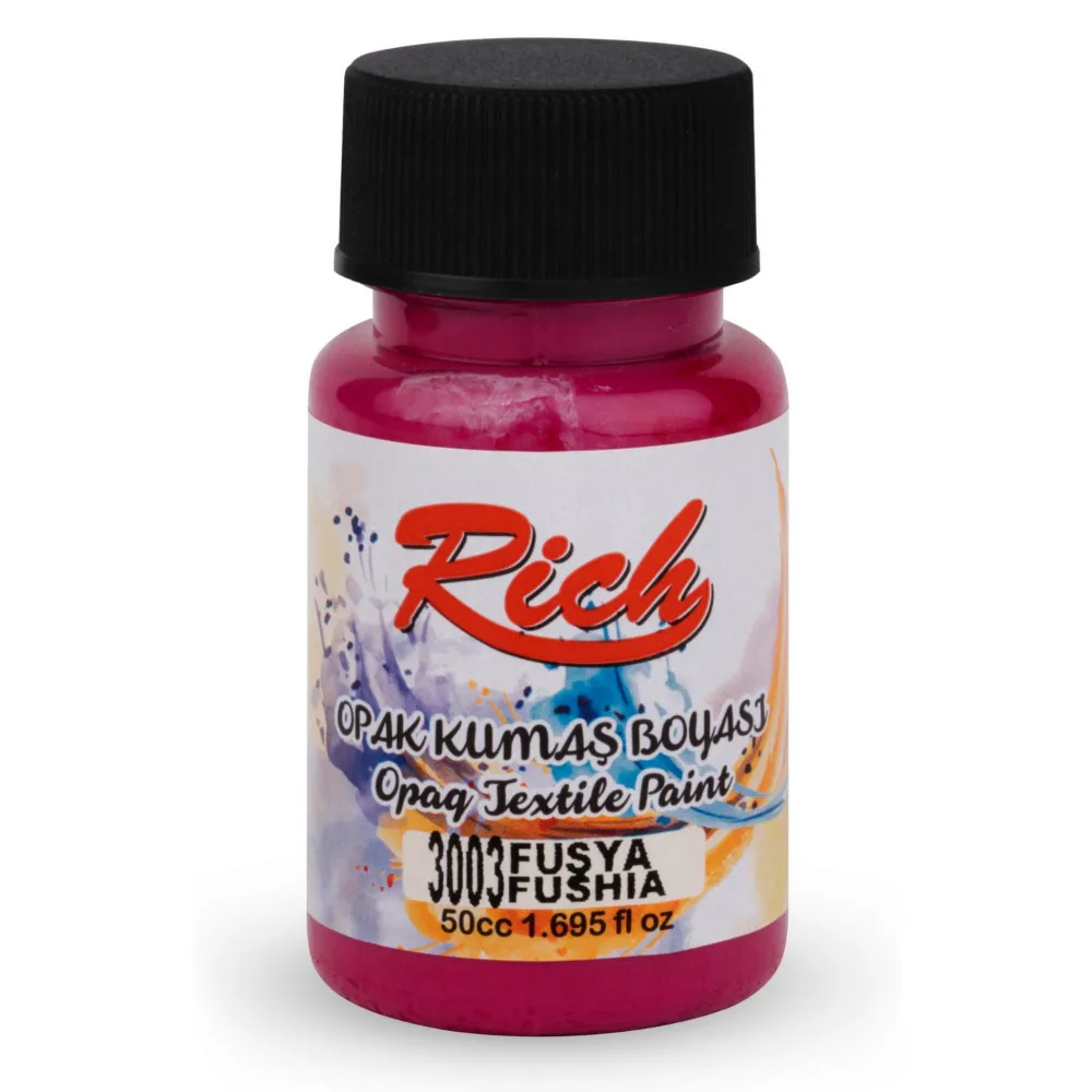 Rich Farba do tkanin Opaque - - Fuchsia, 50 ml