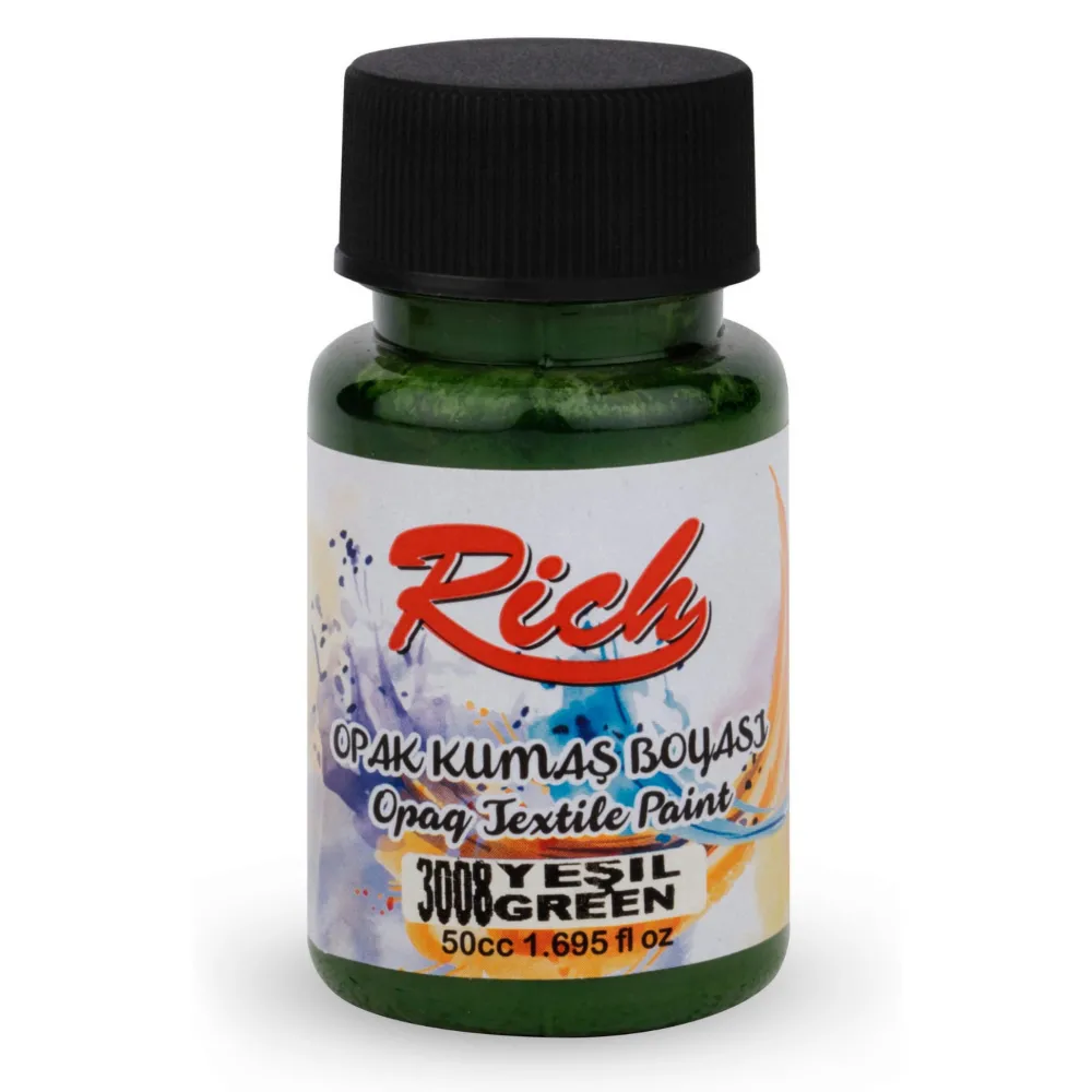 Rich Farba do tkanin Opaque - - Green, 50 ml