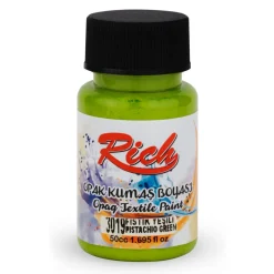 Rich Farba do tkanin Opaque - - Pistachio Green, 50 ml