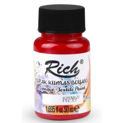 Rich Farba do tkanin Opaque - - Red, 50 ml