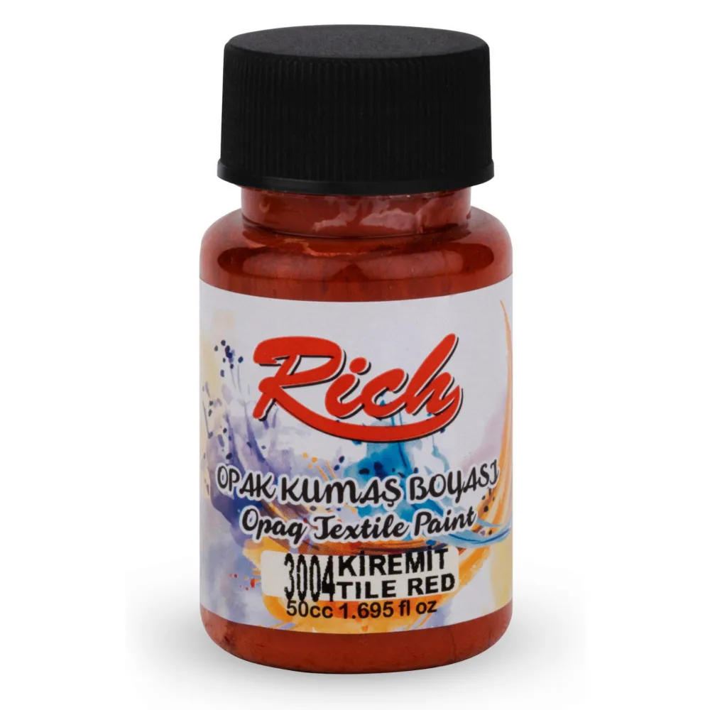 Rich Farba do tkanin Opaque - - Tile Red, 50 ml > Farby I Pisaki Do Tkanin