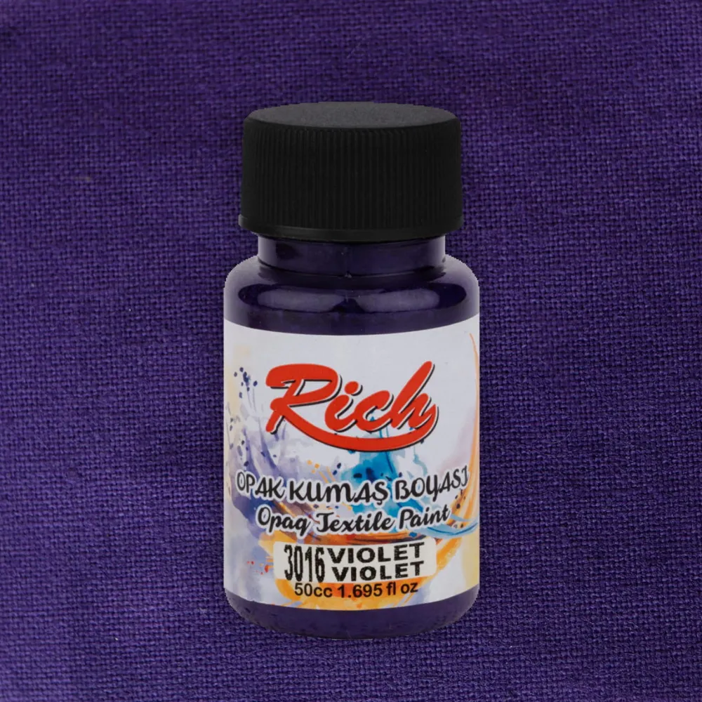 Rich Farba do tkanin Opaque - - Violet, 50 ml > Farby I Pisaki Do Tkanin