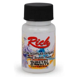 Rich Farba do tkanin Opaque - - White, 50 ml