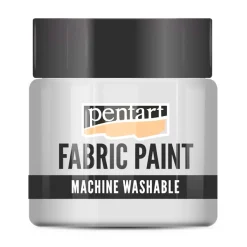 Pentart Farba do tkanin - - biała, 50 ml > Farby I Pisaki Do Tkanin