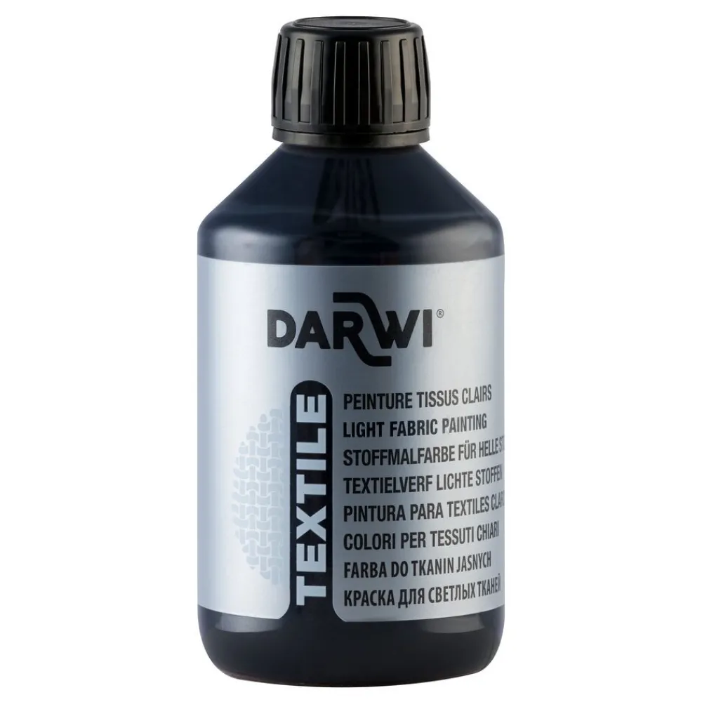 Darwi Farba do tkanin Textile - - Black 250 ml > Farby I Pisaki Do Tkanin