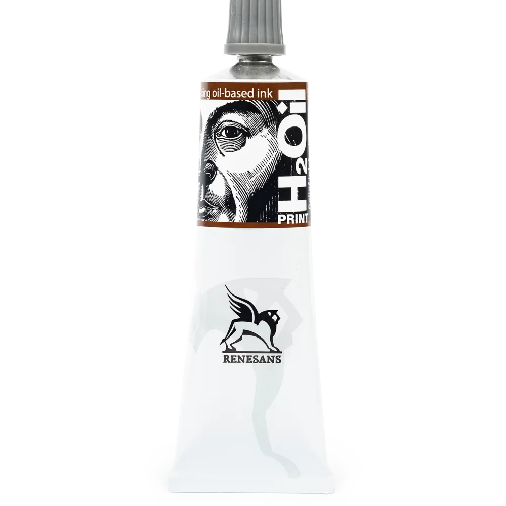 Renesans Farba graficzna do linorytu H2Oil Print - - Sepia, 60 ml