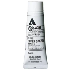 Holbein Farba gwasz Acryla Gouache - - Super Opaque Black, 40 ml > Farby Gwasze I Tempery