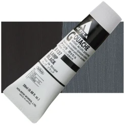 Holbein Farba gwasz Acryla Gouache - - Jet Black, 20 ml > Farby Gwasze I Tempery